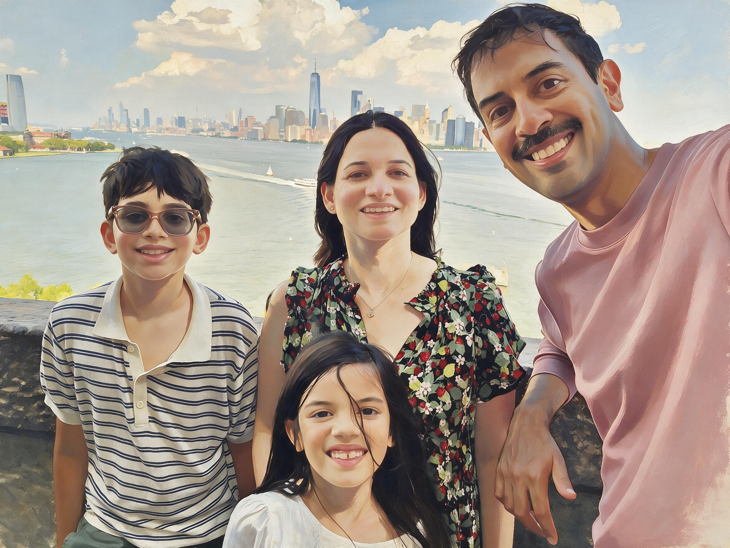 Ankush and family in 2026, with kids ages 8 and 14